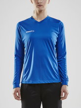 Craft Sport Long Sleeve Shirt (Jersey) Squad Solid - high elasticity, ergonomic design - royal blue Women