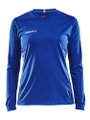 Craft Sport-Langarmshirt (Trikot) Squad Solid - hohe Elastizität, ergonomisches Design - kobaltblau Damen