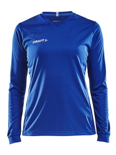 Craft Sport-Langarmshirt (Trikot) Squad Solid - hohe Elastizität, ergonomisches Design - kobaltblau Damen