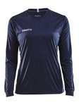 Craft Sport-Langarmshirt (Trikot) Squad Solid - hohe Elastizität, ergonomisches Design - navyblau Damen