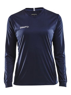 Craft Sport-Langarmshirt (Trikot) Squad Solid - hohe Elastizität, ergonomisches Design - navyblau Damen