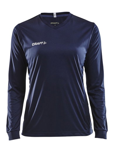 Craft Sport-Langarmshirt (Trikot) Squad Solid - hohe Elastizität, ergonomisches Design - navyblau Damen