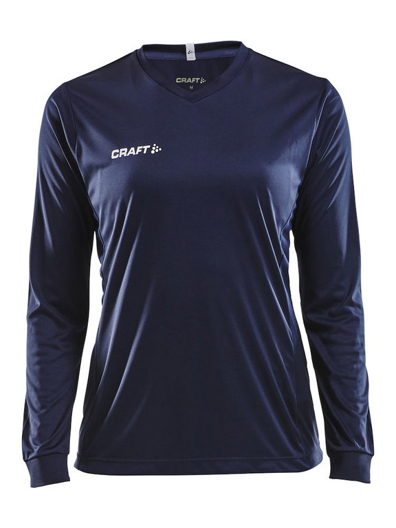 Craft Sport-Langarmshirt (Trikot) Squad Solid - hohe Elastizität, ergonomisches Design - navyblau Damen