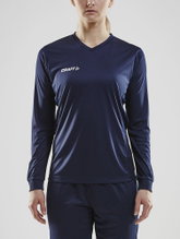 Craft Sport-Langarmshirt (Trikot) Squad Solid - hohe Elastizität, ergonomisches Design - navyblau Damen