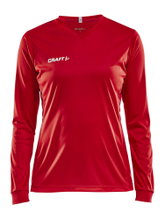 Craft Sport Long Sleeve Shirt (Jersey) Squad Solid - high elasticity, ergonomic design - red Women