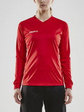 Craft Sport Long Sleeve Shirt (Jersey) Squad Solid - high elasticity, ergonomic design - red Women