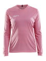 Craft Sport-Langarmshirt (Trikot) Squad Solid - hohe Elastizität, ergonomisches Design - pink Damen