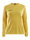 Craft Sport Long Sleeve Shirt (Jersey) Squad Solid - high elasticity, ergonomic design - yellow Women