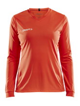 Craft Sport Long Sleeve Shirt (Jersey) Squad Solid - high elasticity, ergonomic design - orange Women