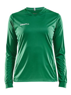 Craft Sport Long Sleeve Shirt (Jersey) Squad Solid - high elasticity, ergonomic design - green Women