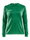 Craft Sport-Langarmshirt (Trikot) Squad Solid - hohe Elastizität, ergonomisches Design - grün Damen