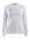 Craft Sport-Langarmshirt (Trikot) Squad Solid - hohe Elastizität, ergonomisches Design - weiss Damen