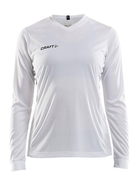 Craft Sport-Langarmshirt (Trikot) Squad Solid - hohe Elastizität, ergonomisches Design - weiss Damen
