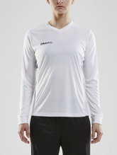 Craft Sport-Langarmshirt (Trikot) Squad Solid - hohe Elastizität, ergonomisches Design - weiss Damen