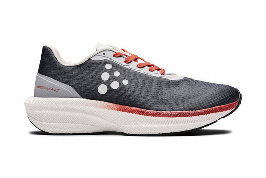 Craft Laufschuhe Pro Endur Distance (Stabilität) grau/rot Herren