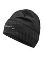 Craft Mütze Lumen Fleece Hat 2 (rec. Polyester, weiches Material) schwarz - 1 Stück
