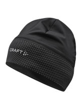 Craft Mütze Lumen Fleece Hat 2 (rec. Polyester, weiches Material) schwarz - 1 Stück