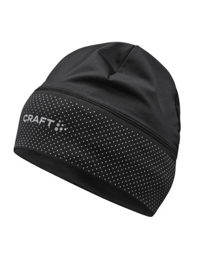 Craft Mütze Lumen Fleece Hat 2 (rec. Polyester, weiches Material) schwarz - 1 Stück