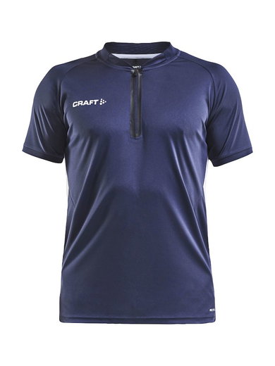 Craft Sport-Polo Pro Control Impact (leicht, atmungsaktiv) navyblau/weiss Herren