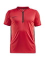 Craft Sport-Polo Pro Control Impact (leicht, atmungsaktiv) rot/schwarz Herren