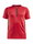 Craft Sport-Polo Pro Control Impact (leicht, atmungsaktiv) rot/schwarz Herren