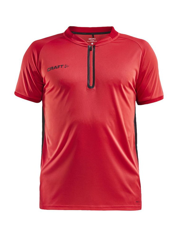 Craft Sport-Polo Pro Control Impact (leicht, atmungsaktiv) rot/schwarz Herren