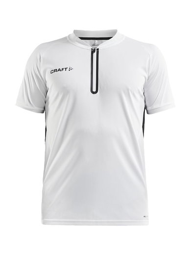 Craft Sport-Polo Pro Control Impact (leicht, atmungsaktiv) weiss/schwarz Herren