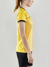 Craft Sport-Shirt (Trikot) Progress 2.0 Graphic Jersey - leicht, funktionell und Stretchmaterial - gelb/schwarz Damen