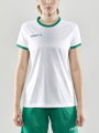 Craft Sport-Shirt (Trikot) Progress 2.0 Graphic Jersey - leicht, funktionell und Stretchmaterial - weiss/grün Damen