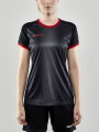 Craft Sport-Shirt (Trikot) Progress 2.0 Graphic Jersey - leicht, funktionell und Stretchmaterial - schwarz/rot Damen