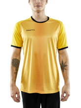 Craft Sport-Tshirt (Trikot) Progress 2.0 Graphic Jersey - leicht, funktionell und Stretchmaterial - gelb/schwarz Herren