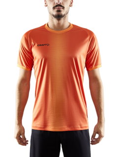 Craft Koszulka Sportowa (T-shirt) Progress 2.0 Graphic Jersey - lekka, funkcjonalna i materiał elastyczny - pomarańczowo/czarna dla mężczyzn