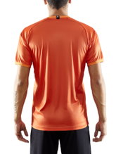 Craft Sport T-shirt (Jersey) Progress 2.0 Graphic Jersey - lightweight, functional and stretch material - orange/black Men