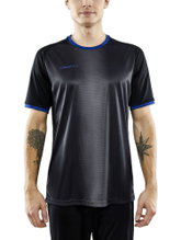Craft Sport-Tshirt (Trikot) Progress 2.0 Graphic Jersey - leicht, funktionell und Stretchmaterial - schwarz/blau Herren
