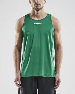 Craft Sport-Tank Rush Singlet (100% Polyester) sleeveless green Men