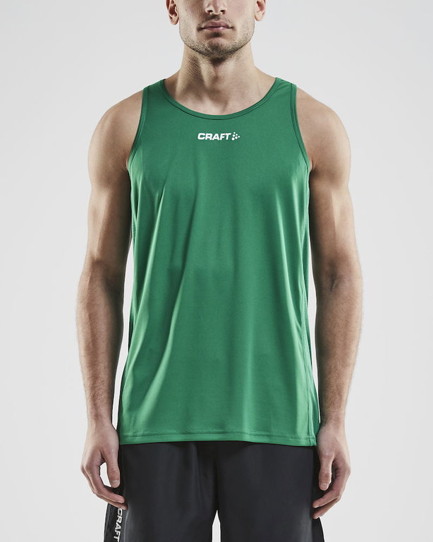 Craft Sport-Tank Rush Singlet (100% Poliester) bez rękawów zielony męski