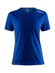 Craft Sport-Shirt Community Mix (Baumwolle) kobaltblau Damen