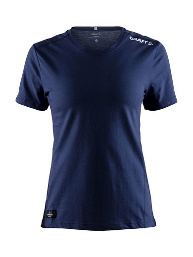 Craft Sport-Shirt Community Mix (Baumwolle) navyblau Damen