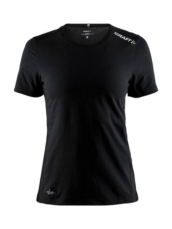 Craft Sport-Shirt Community Mix (Baumwolle) schwarz Damen