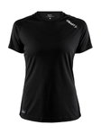 Craft Sport-Shirt Coummunity Function (100% Polyester, schnelltrocknend) schwarz Damen
