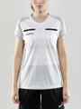 Craft Sport-Shirt Evolve Referee (rec. Polyester, Mesh-Einsätze) platinumgrau Damen