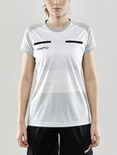 Craft Sport-Shirt Evolve Referee (rec. Polyester, Mesh Inserts) platinum grey Women