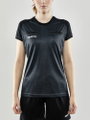 Craft Sport-Shirt Evolve Referee (rec. Polyester, Mesh-Einsätze) schwarz Damen