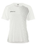 Craft Sport-Shirt Extend 2.0 Graphic Jersey (100% rec. Polyester, feuchtigkeitstransport) weiss Damen