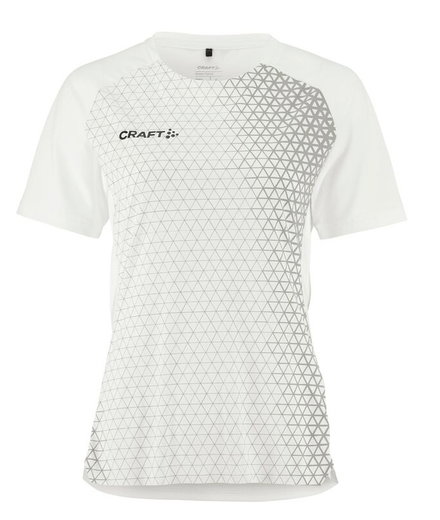 Craft Sport-Shirt Extend 2.0 Graphic Jersey (100% rec. Polyester, feuchtigkeitstransport) weiss Damen
