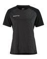 Craft Sport-Shirt Extend 2.0 Graphic Jersey (100% rec. Polyester, feuchtigkeitstransport) schwarz Damen