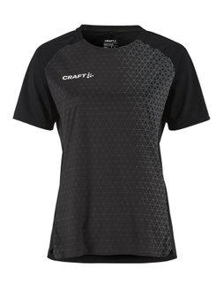 Craft Sport-Shirt Extend 2.0 Graphic Jersey (100% rec. Polyester, feuchtigkeitstransport) schwarz Damen