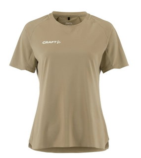 Craft Sport-Shirt Extend 2.0 Jersey (100% rec. Polyester, feuchtigkeitstransport) beige Damen