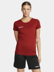 Craft Sport-Shirt Extend Jersey (rec. Polyester, Mesh-Einsätze) weinrot Damen