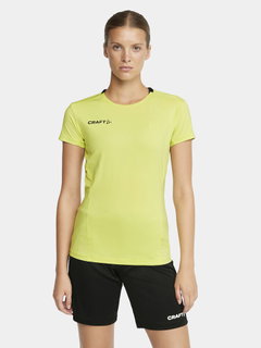 Craft Sport-Shirt Extend Jersey (rec. Polyester, Mesh-Einsätze) gelb Damen
